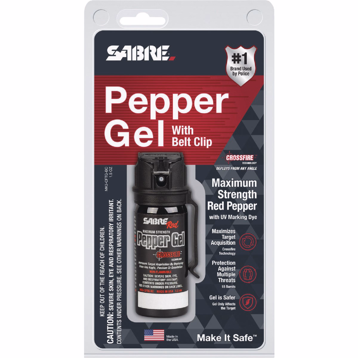 Sabre Crossfire 1.5 Oz. Pepper Gel