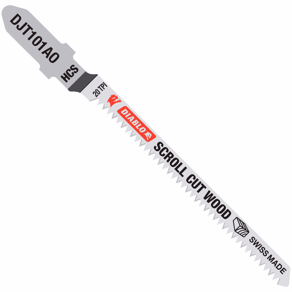 Diablo 3-1/4 In. x 20 TPI T-Shank HCS Jig Saw Blade for Scroll Cut Wood (5-Pack)
