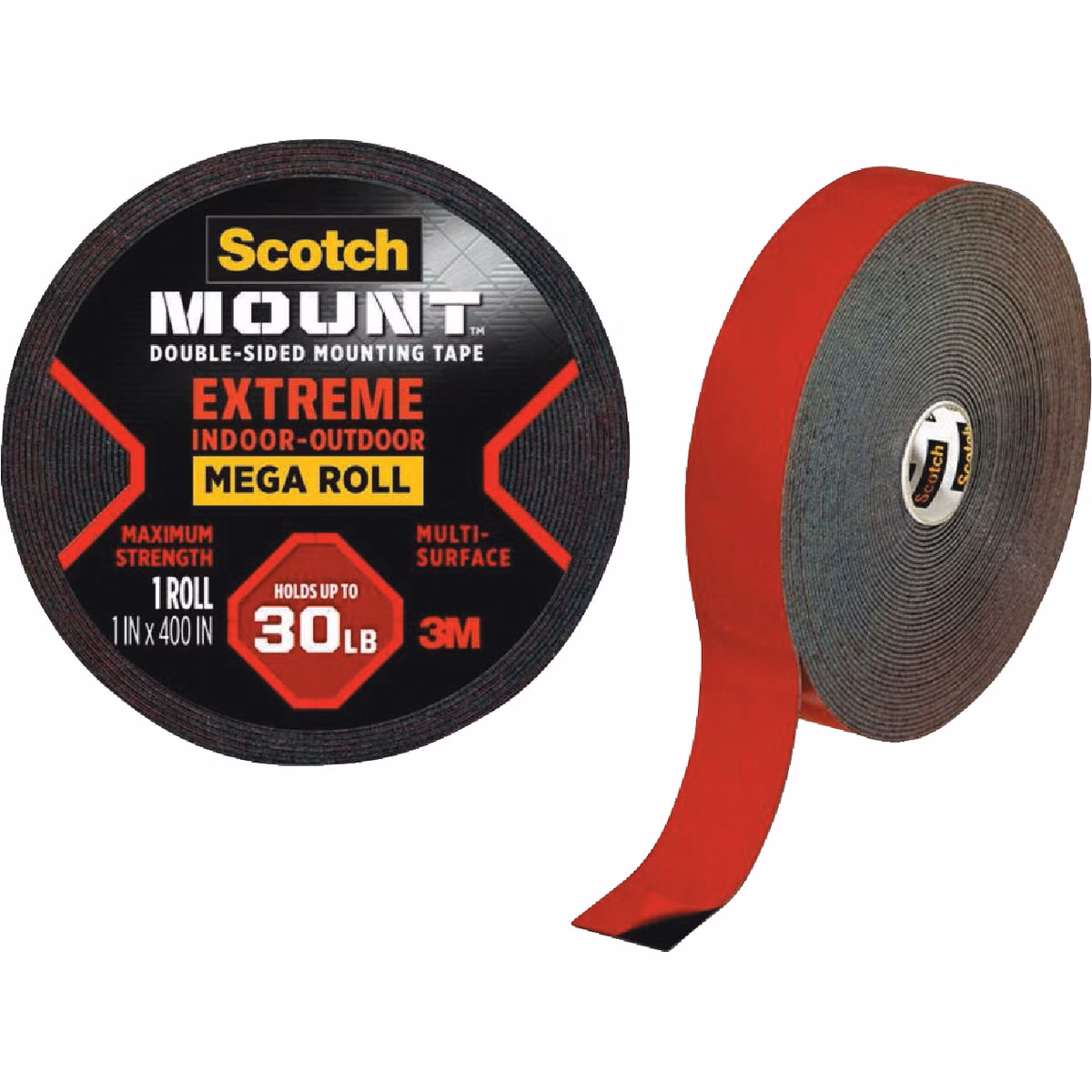 Scotch Mount 1 In. x 400 In. Extreme Double-Sided Mounting Tape Mega Roll