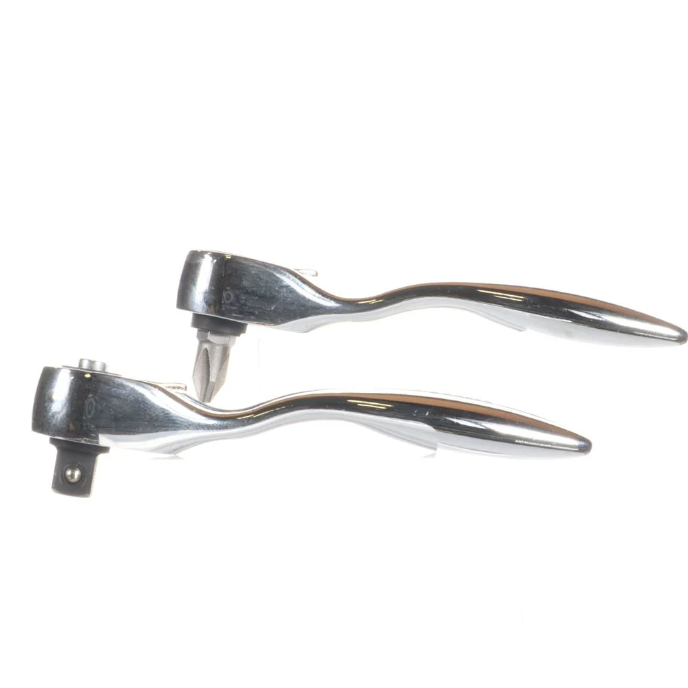 Titan 2pk Micro Offset Ratcheting 1/4in Drive Ratchet and Bit Driver – 11203