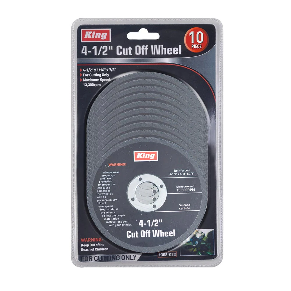King 10pc 4.5in Cut-Off Wheels – 1321-0