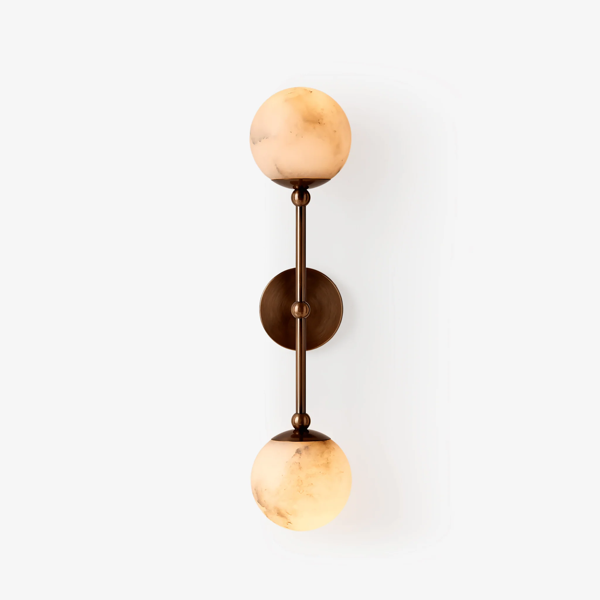 Celestial Double Alabaster Sconce