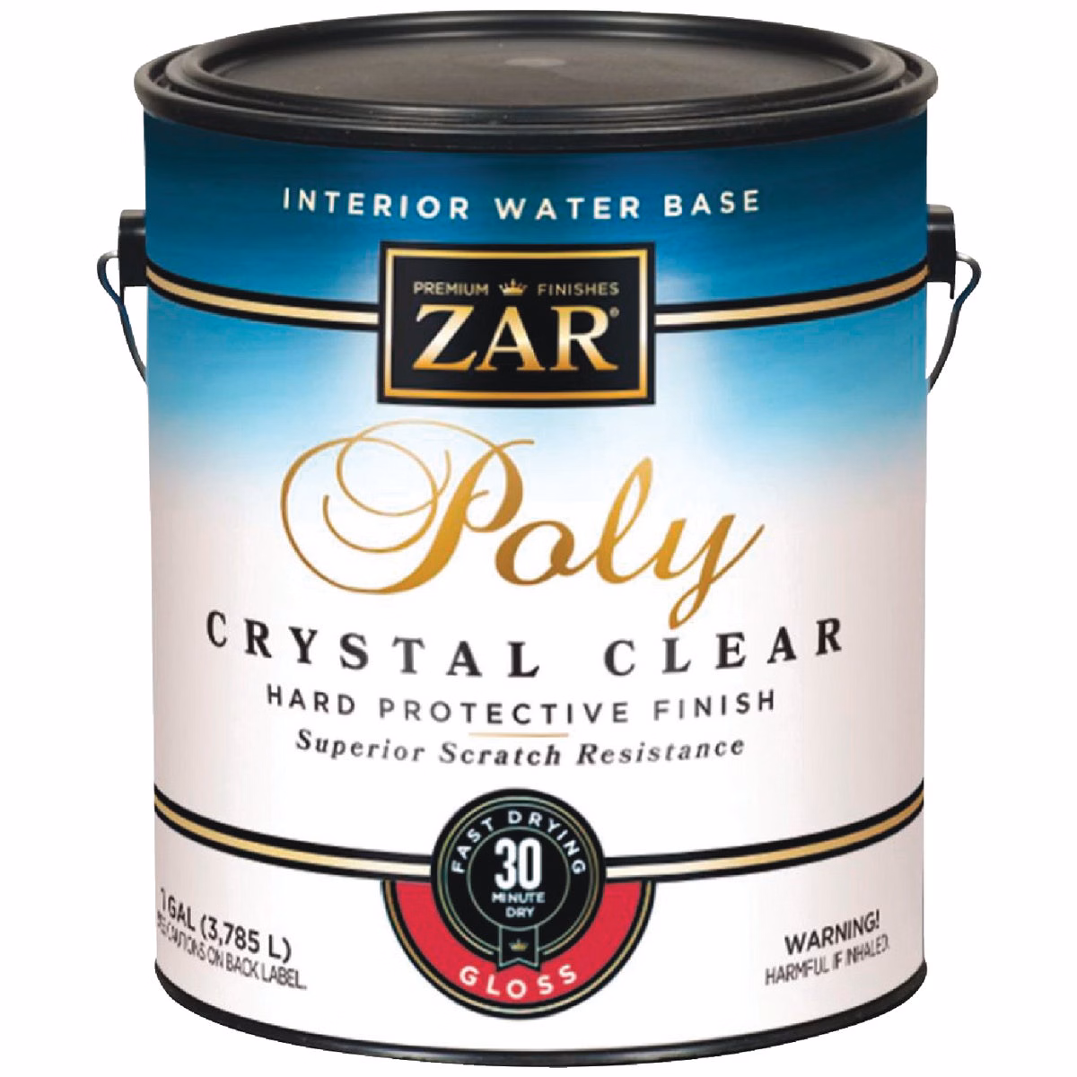 ZAR Aqua Gloss Water-Based Interior Polyurethane, 1 Gal.