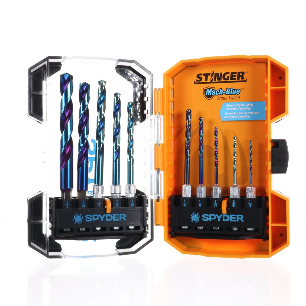 Spyder Mach-Blue Hex Shank Drill Bit Set – 19017