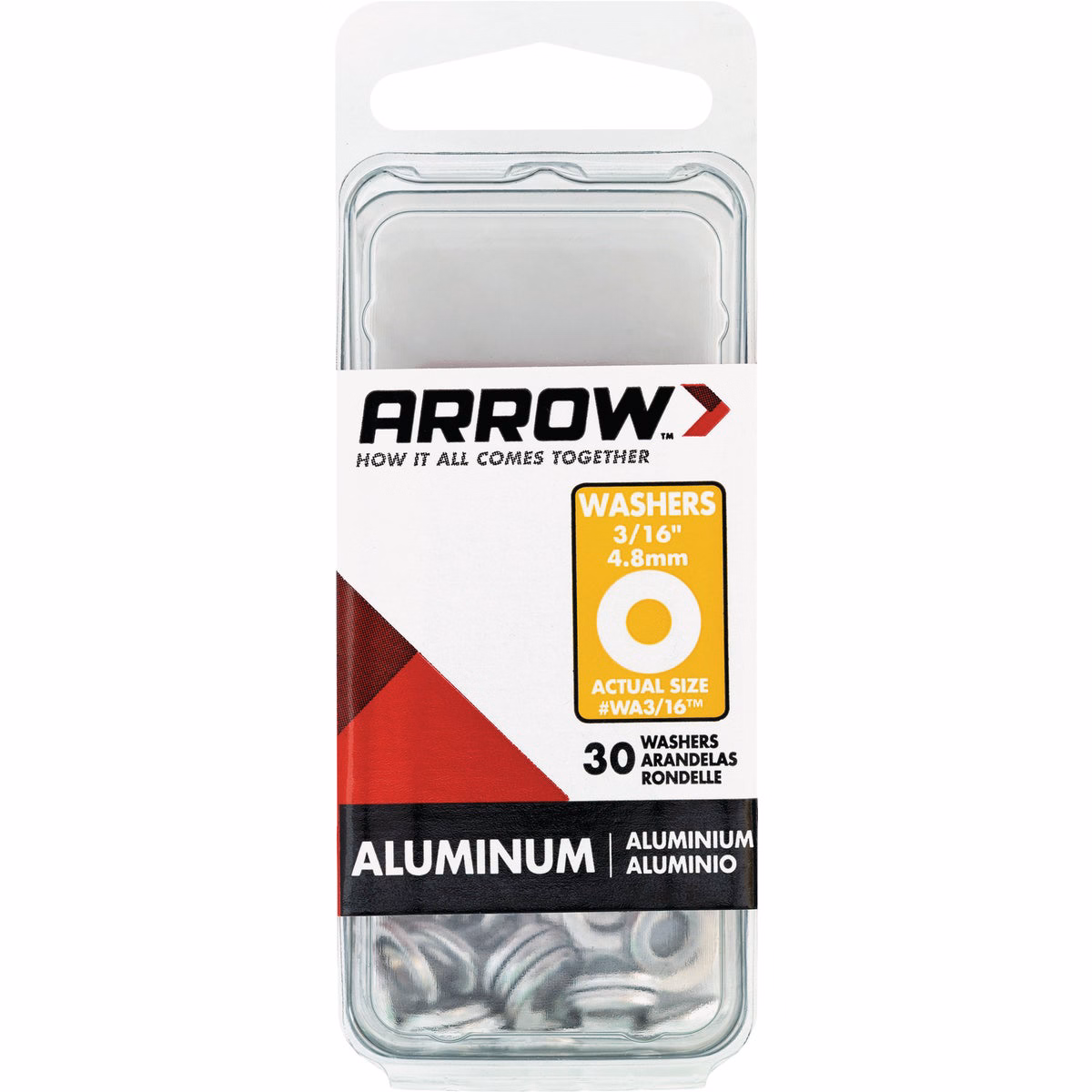 Arrow 3/16 In. Aluminum Rivet Washer (30-Pack)