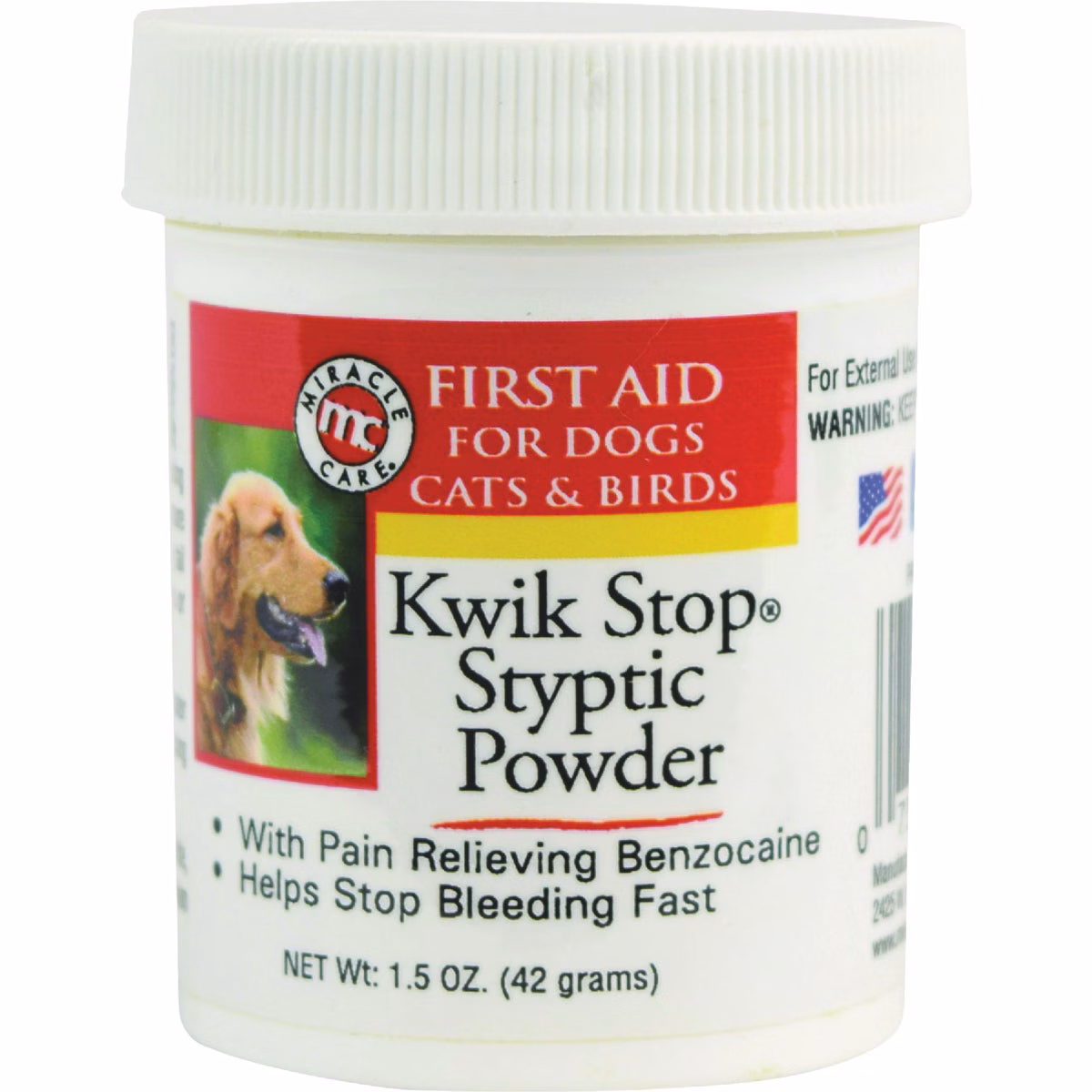 Miracle Care Kwik-Stop 1.5 Oz. Styptic Powder