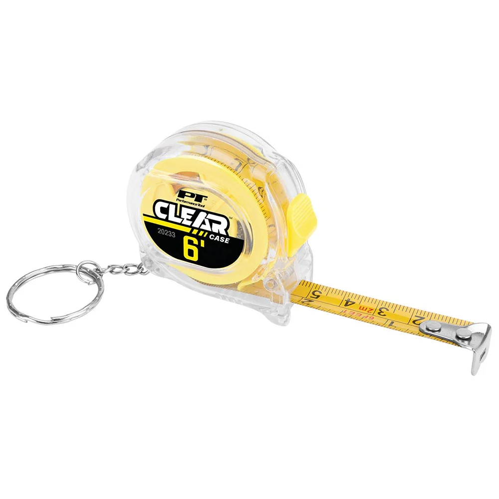 Performance Tool 6ft Clear Body Mini Tape Measure – 20233