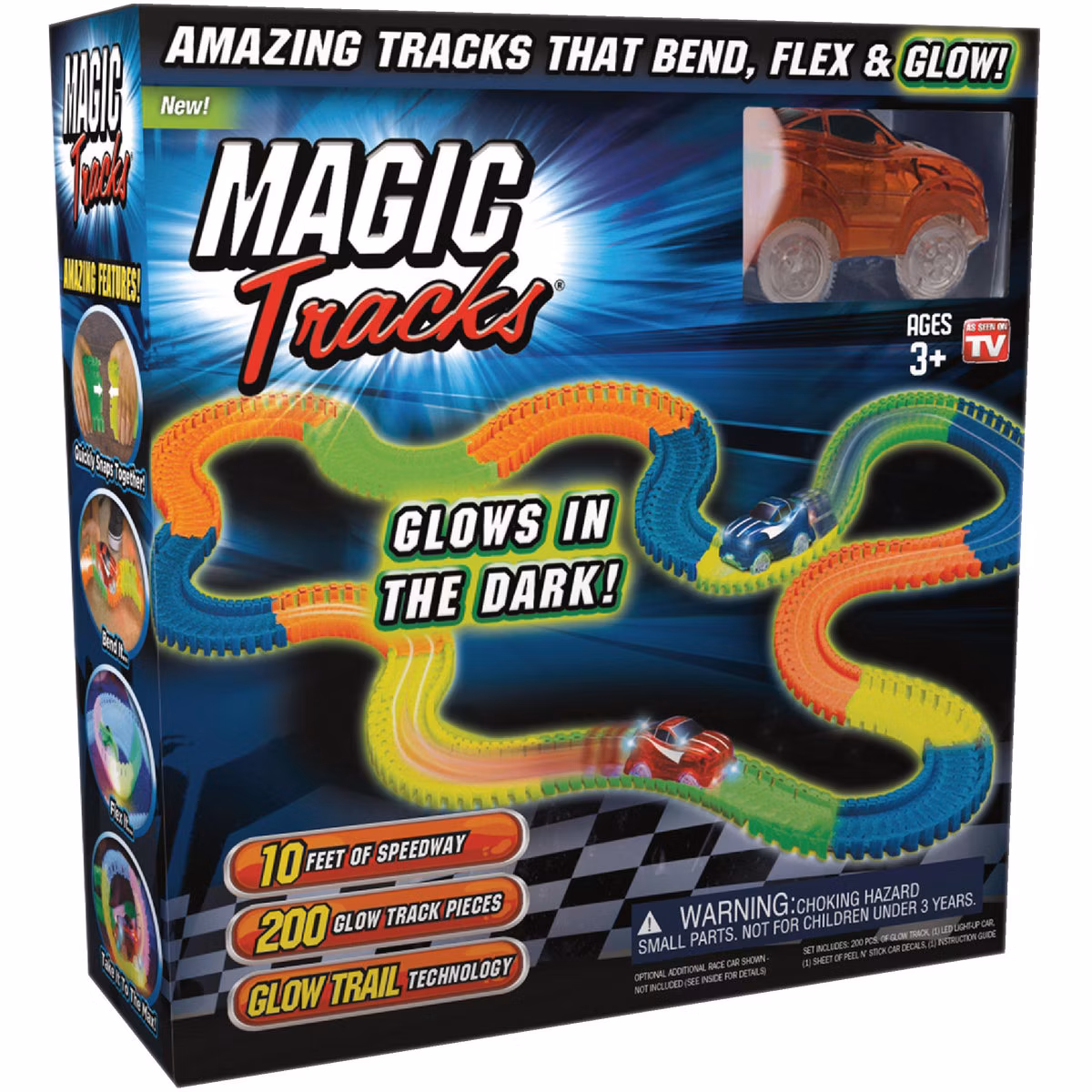 Magic Tracks Glow In The Dark Race Track