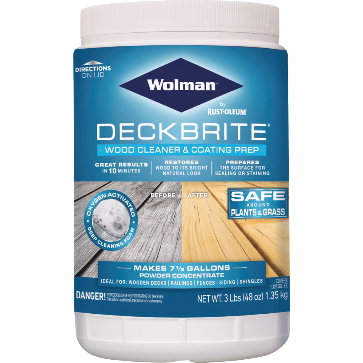 Wolman DeckBrite 3 Lb. Wood Cleaner & Coating Prep