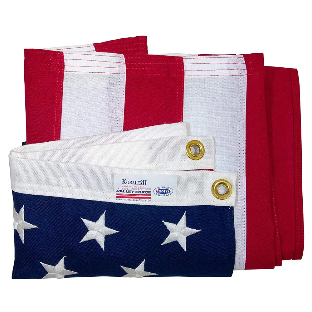Koralex 3ft x 5ft Embroidered American Flag – 35311000II