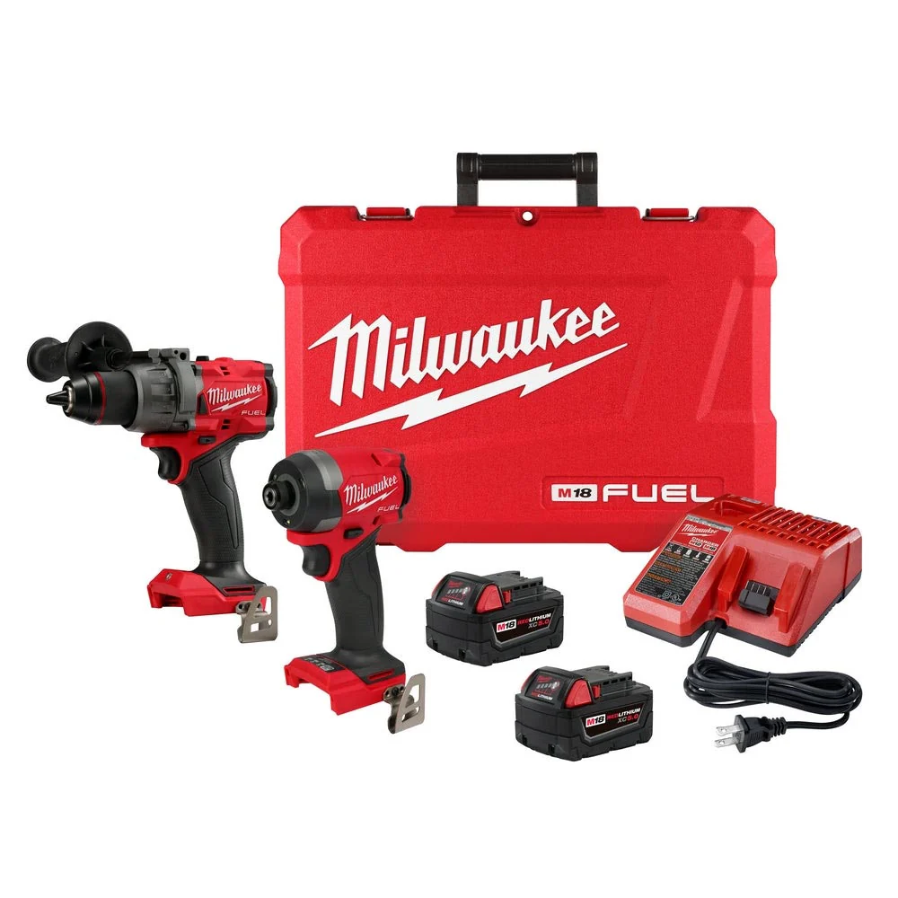 Milwaukee M18 Fuel Hammer Drill and Impact Driver Kit – 3697-22