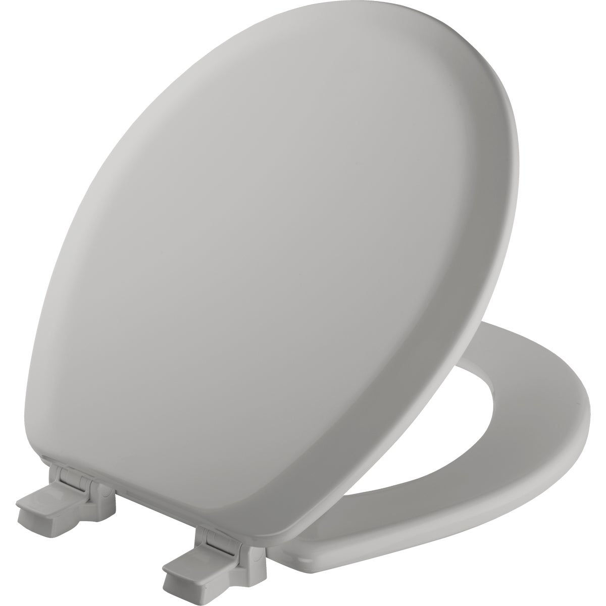 Bemis Mayfair Advantage Round Closed Front Silver Wood Toilet Seat