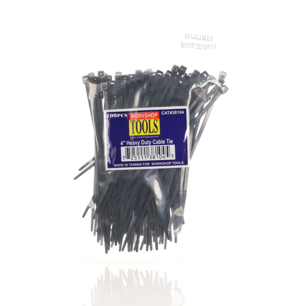 Workshop Tools 100pc 4in Zip Ties – 38104