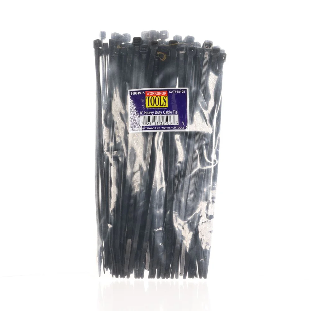 100pc 8in Zip Ties – 38108