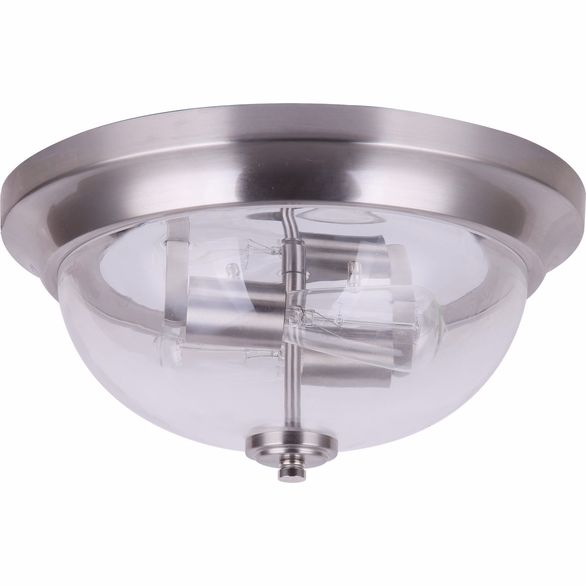 Home Impressions 13 In. Brushed Nickel LED Flush Mount Ceiling Light Fixture