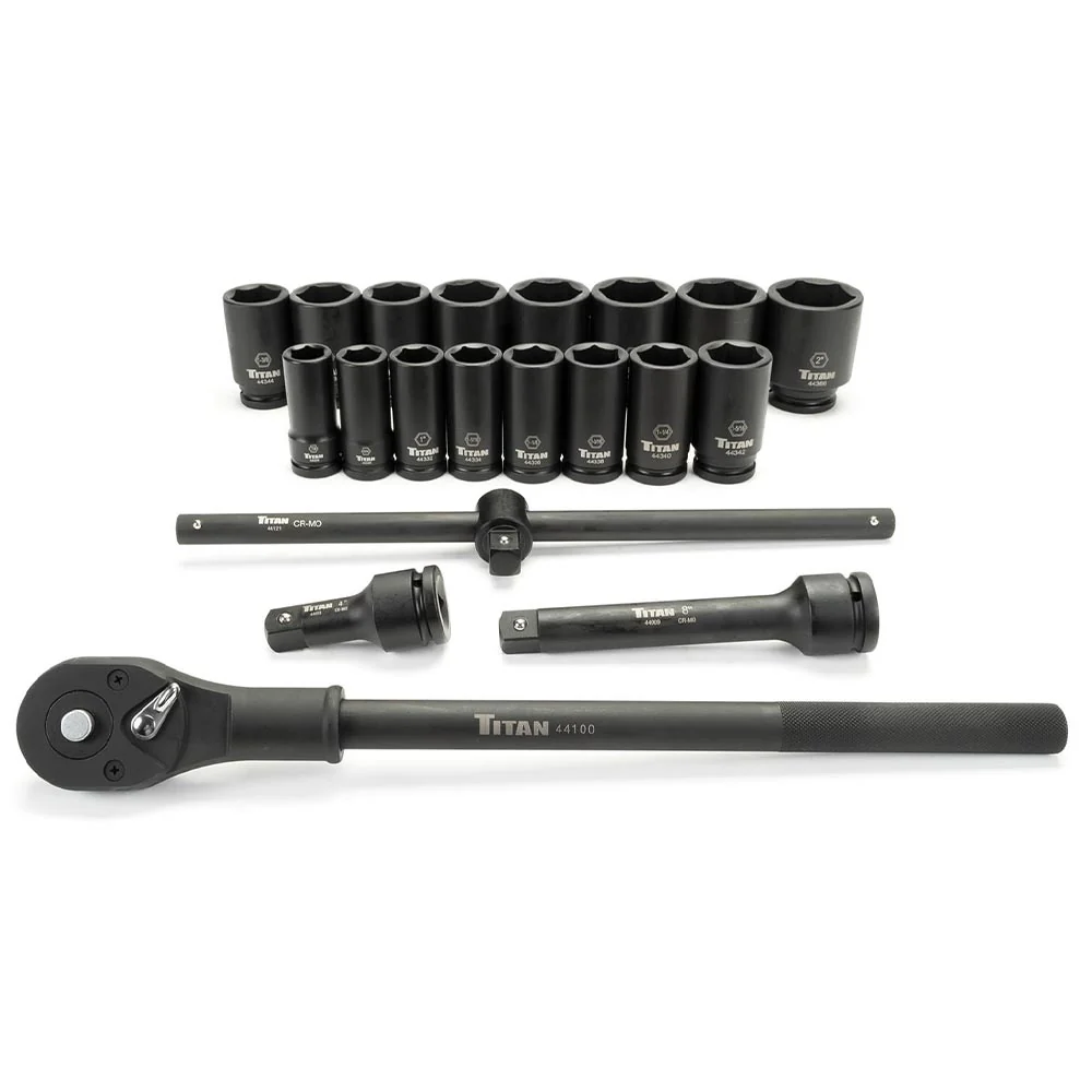Titan 20pc 3/4 Drive SAE Socket Set – 44001