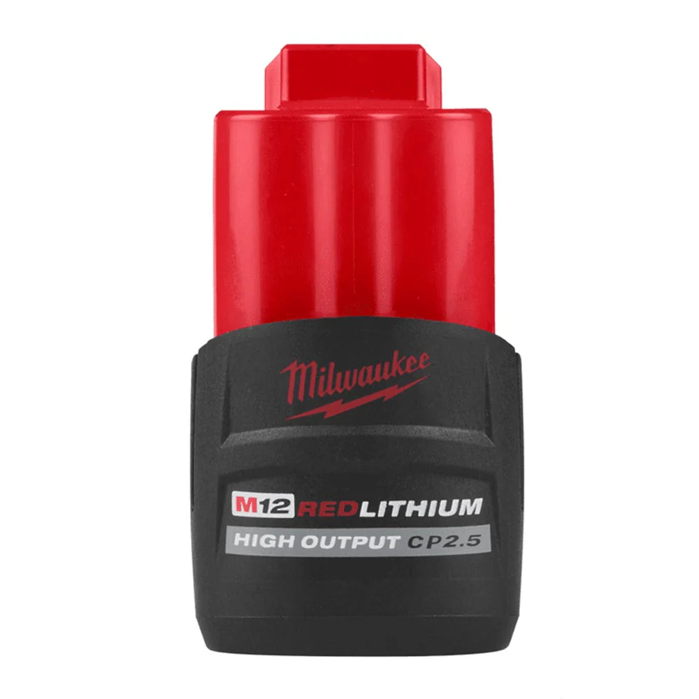 Milwaukee M12 REDLITHIUM High Output CP 2.5ah Battery – 48-11-2425