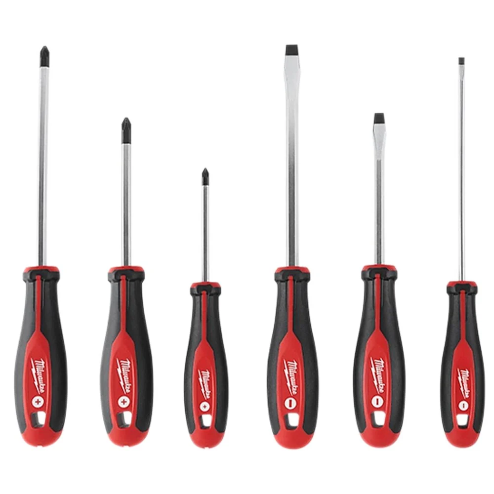 Milwaukee 6pk Phillips and Slotted Screwdriver Set – 48-22-2706