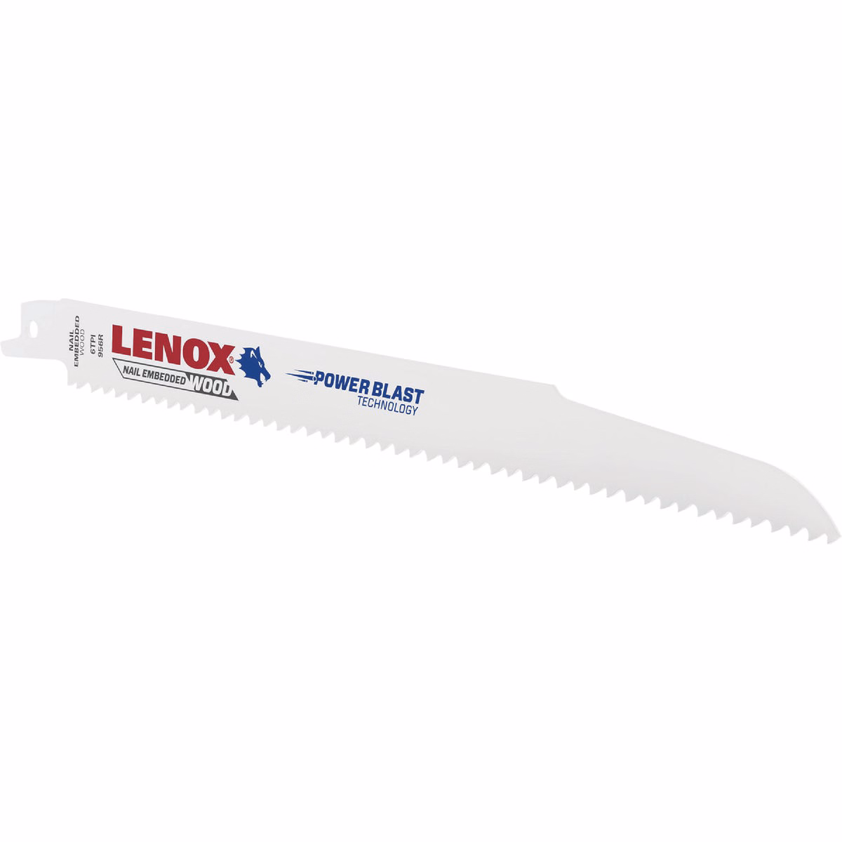 Lenox LUMBERWOLF 9 In. 6 TPI Nail-Embedded Wood Reciprocating Saw Blade