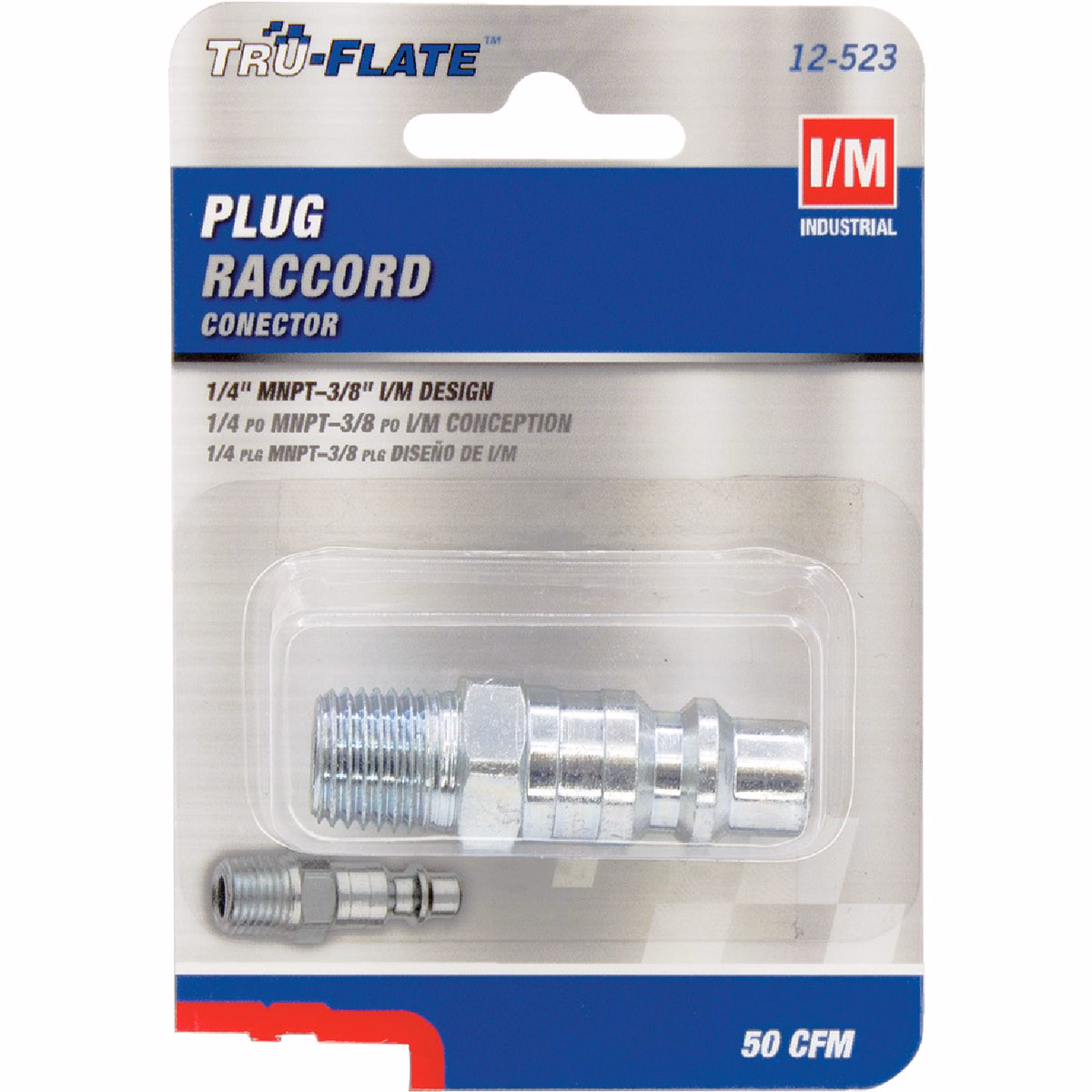 Tru-Flate Industrial/Milton 1/4 In. MNPT Steel Industrial Plug
