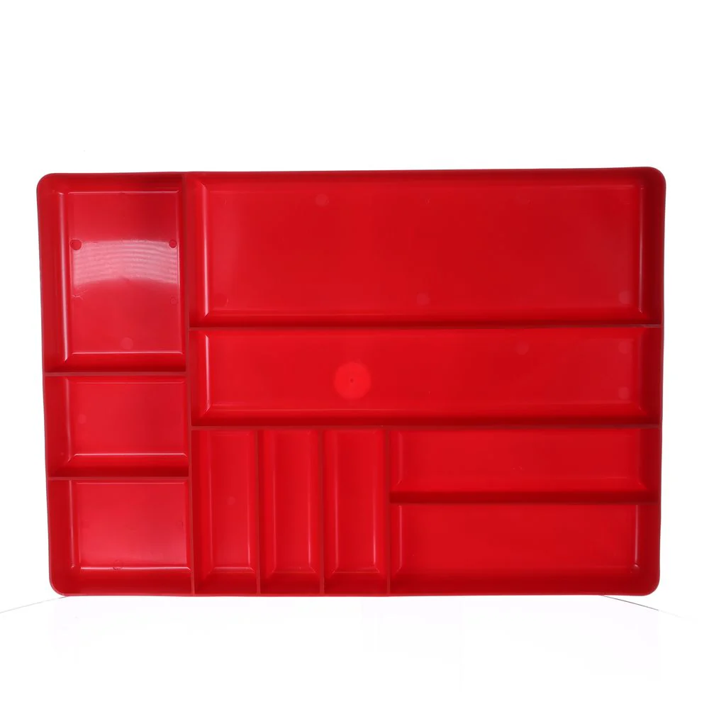 Ernst 10 Compartment Red Organization Tray 11in x 16in – 5010