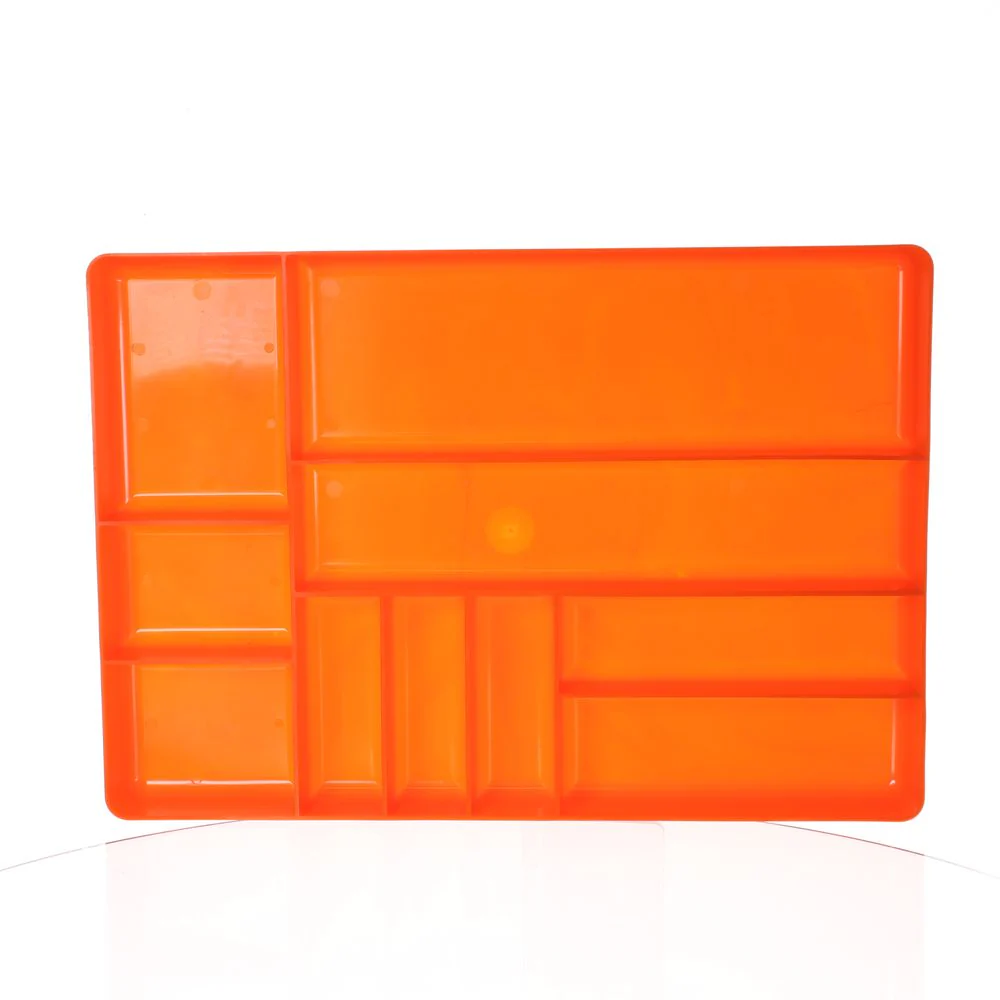 Ernst 10 Compartment Orange Organization Tray 11in x 16in – 5019