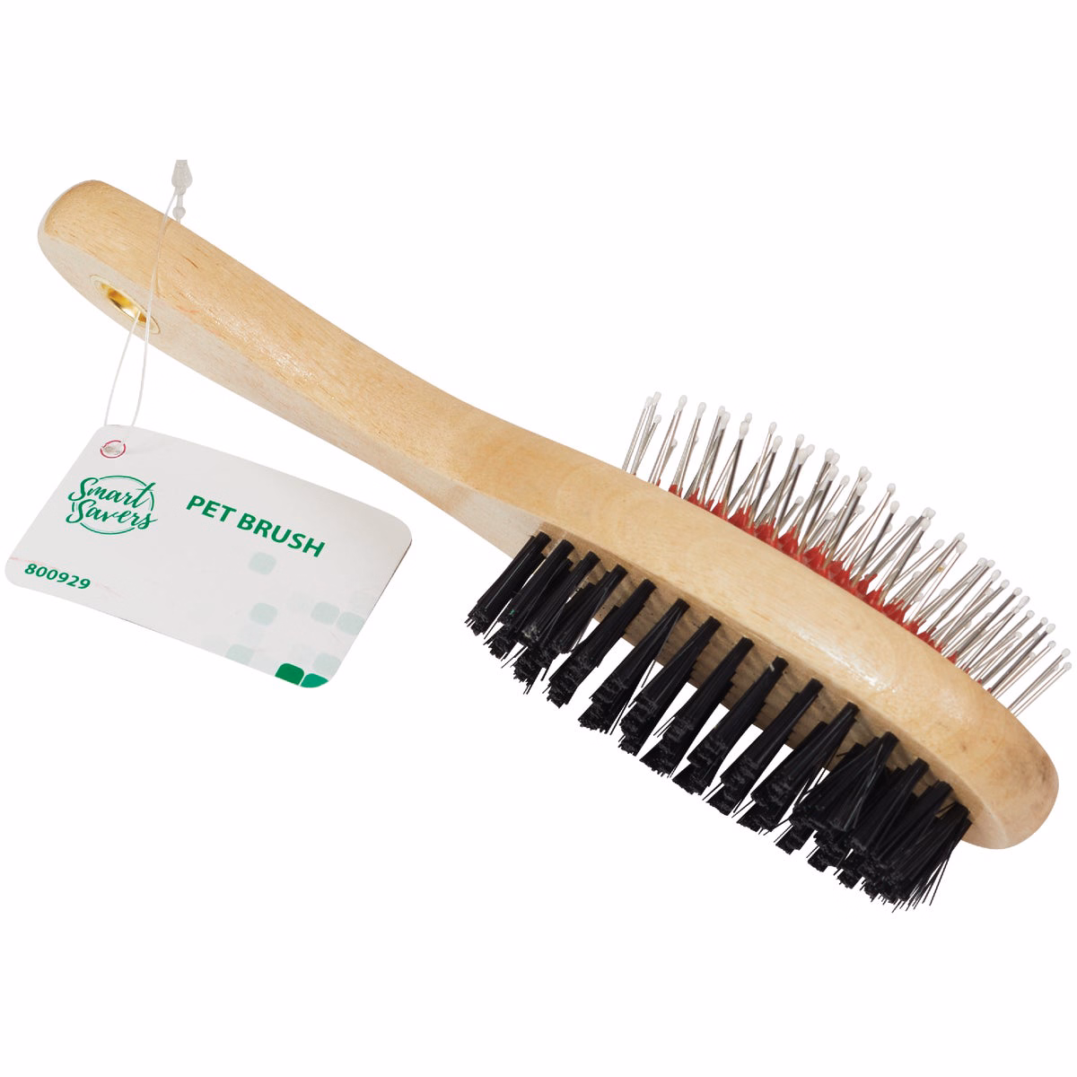 Smart Savers Plastic & Metal Bristle Pet Brush Combo