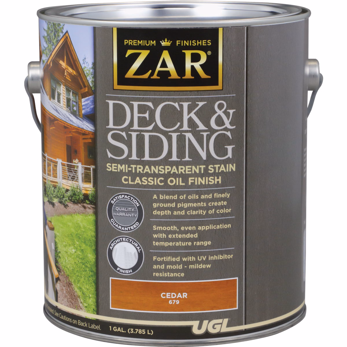 ZAR Semi-Transparent Deck and Siding Stain, Cedar, 1 Gal.
