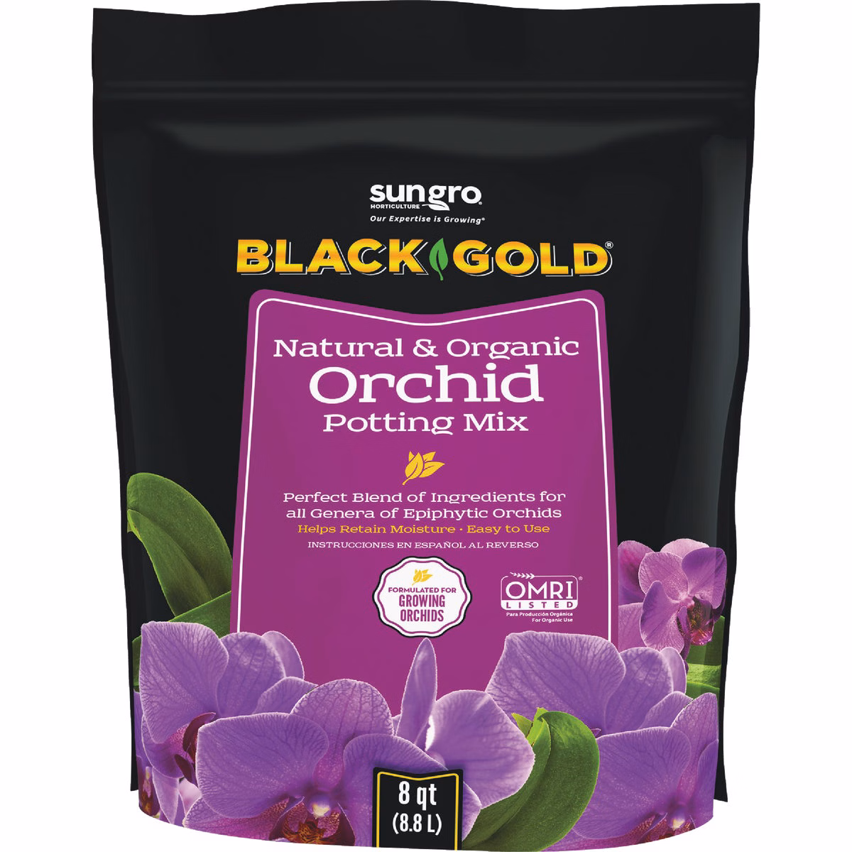 Black Gold 8 Qt. Natural & Organic Orchid Potting Mix