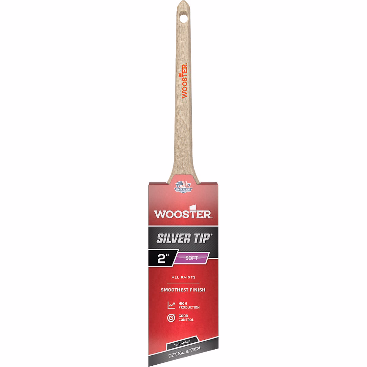 Wooster SILVER TIP 2 In. Thin Angle Sash Paint Brush