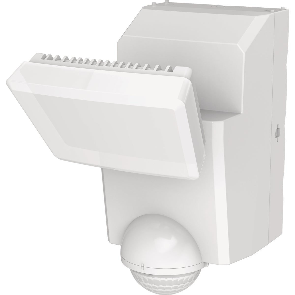IQ America White Motion Sensing LED Solar Powered Security Light Fixture, 700-Lumen