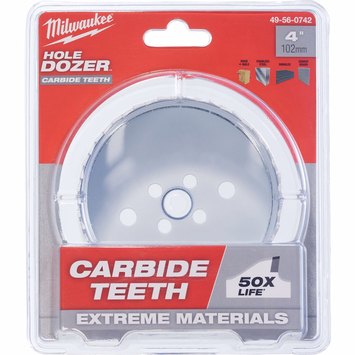 Milwaukee HOLE DOZER 4 In. Hole Saw with Carbide Teeth