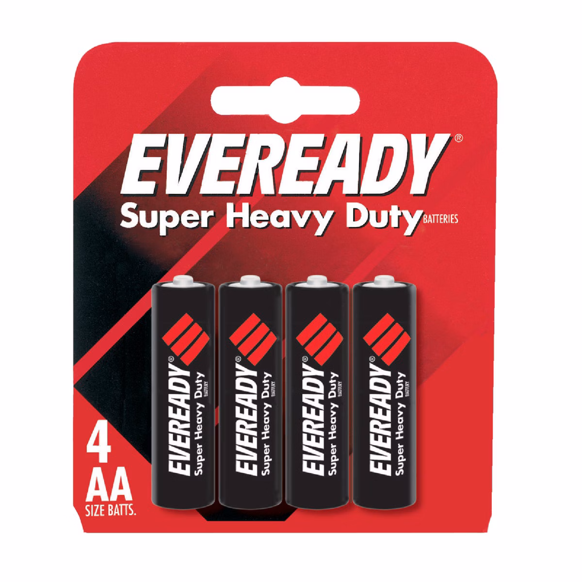 Eveready Super Heavy Duty AA Carbon Zinc Battery (4-Pack)