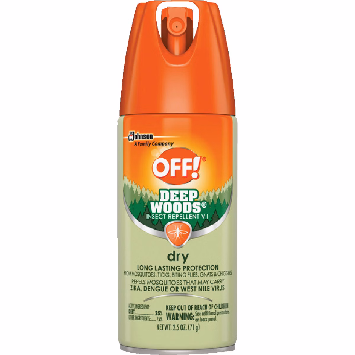 Deep Woods Off 2.5 Oz. Dry Insect Repellent Aerosol Spray