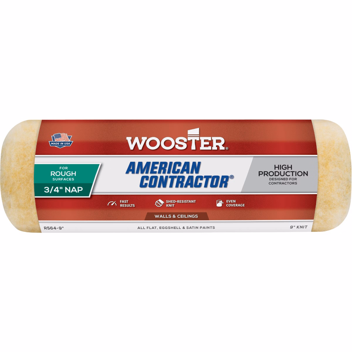 Wooster American Contractor 9 In. x 3/4 In. Knit Fabric Roller Cover