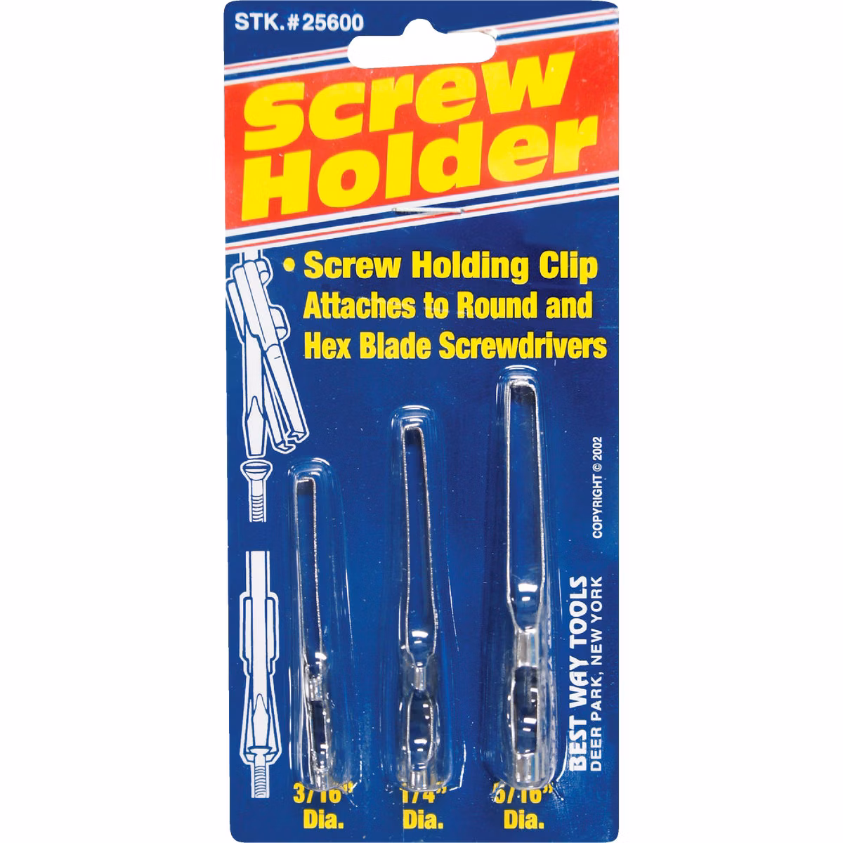 Best Way Tools Stainless Steel Screw Holder, (3-Pack)