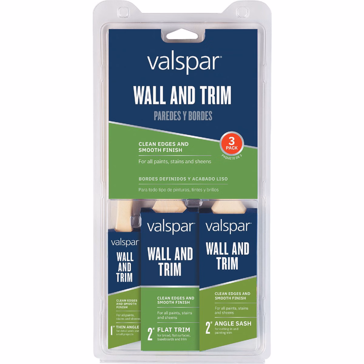 Valspar Wall And Trim Paint Brush Set (3-Pack)