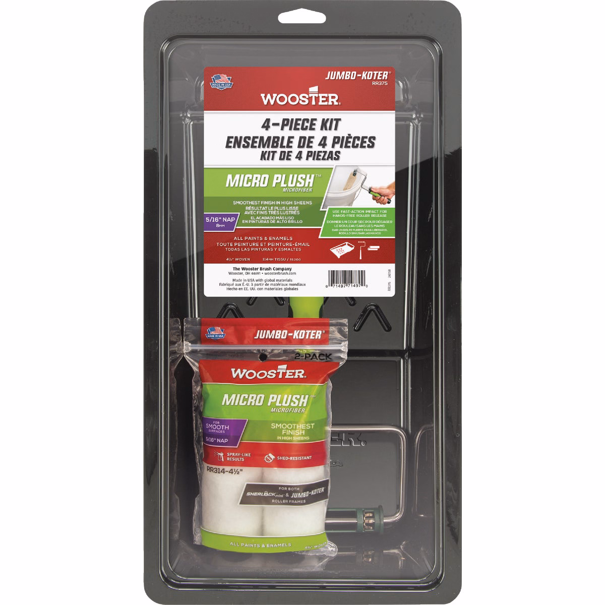 Wooster Jumbo-Koter Micro Plush Kit (4-Piece)