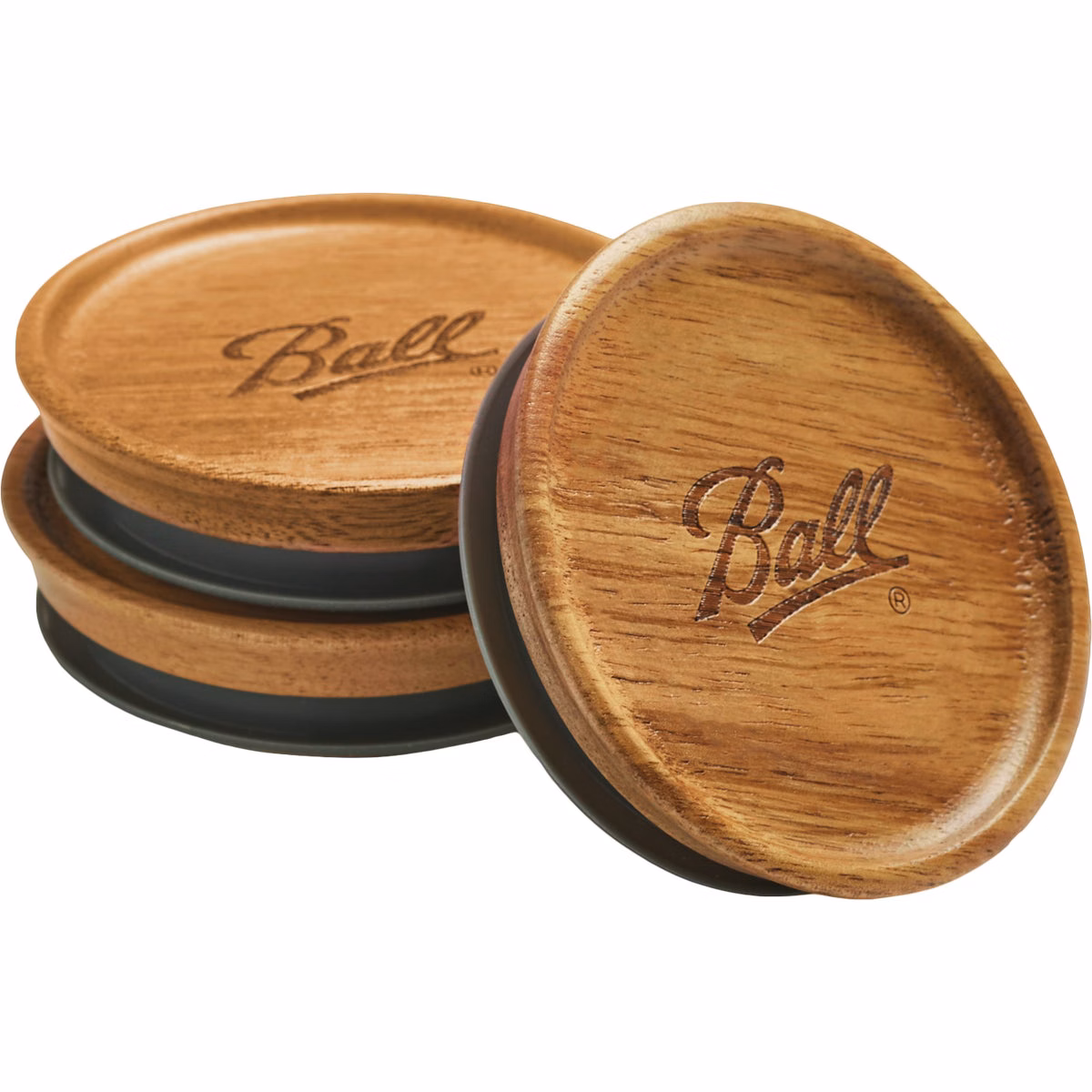 Ball Wide Mouth Wooden Lids (3-Pack)