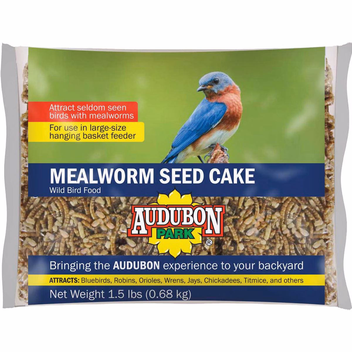 Audubon Park 1.5 Lb. Mealworm Wild Bird Seed Cake