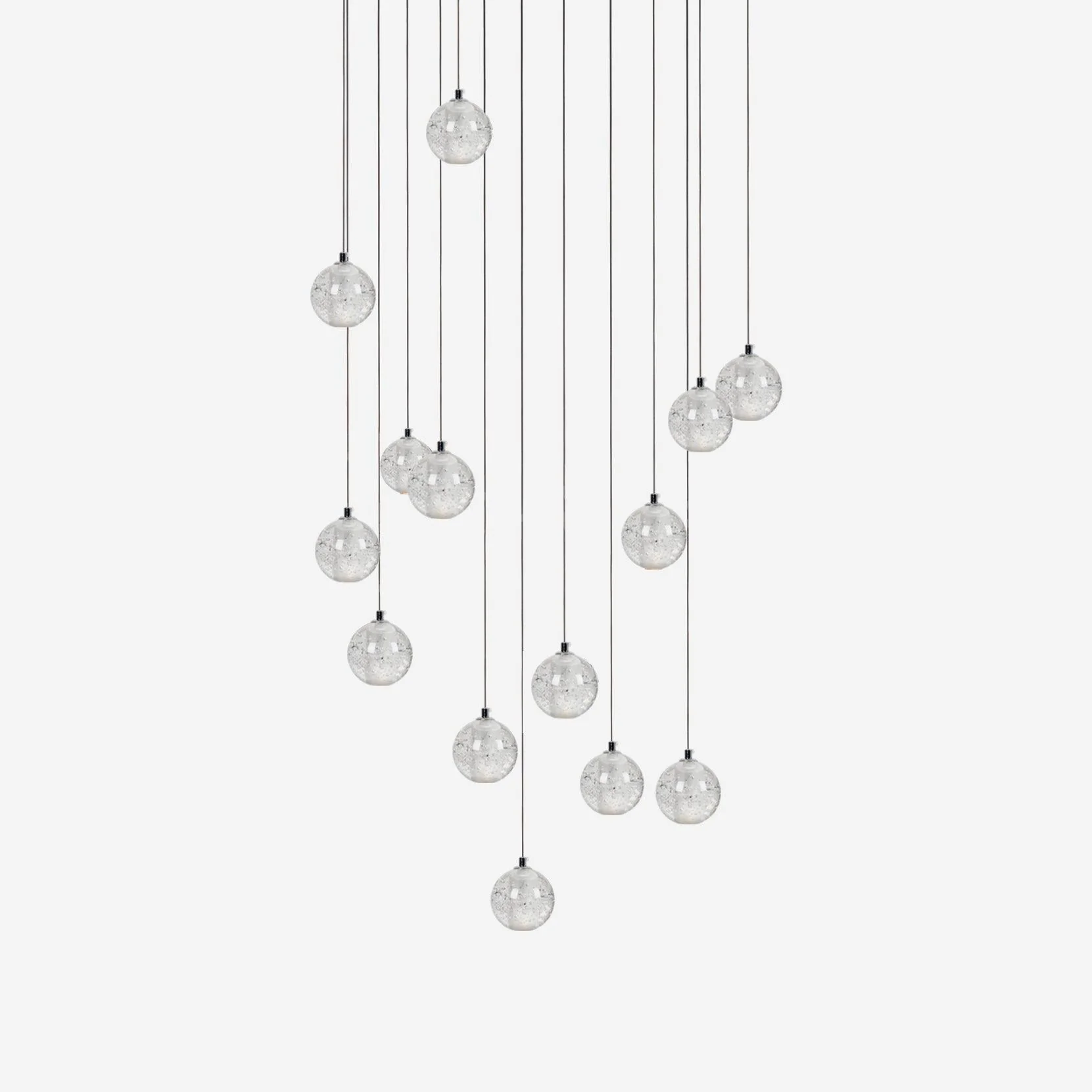 Round K9 Crystal Chandelier