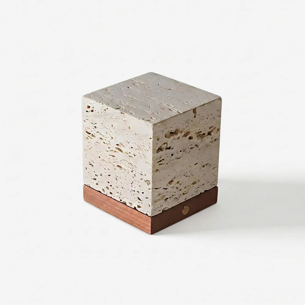 Velto Travertine Table Lamp