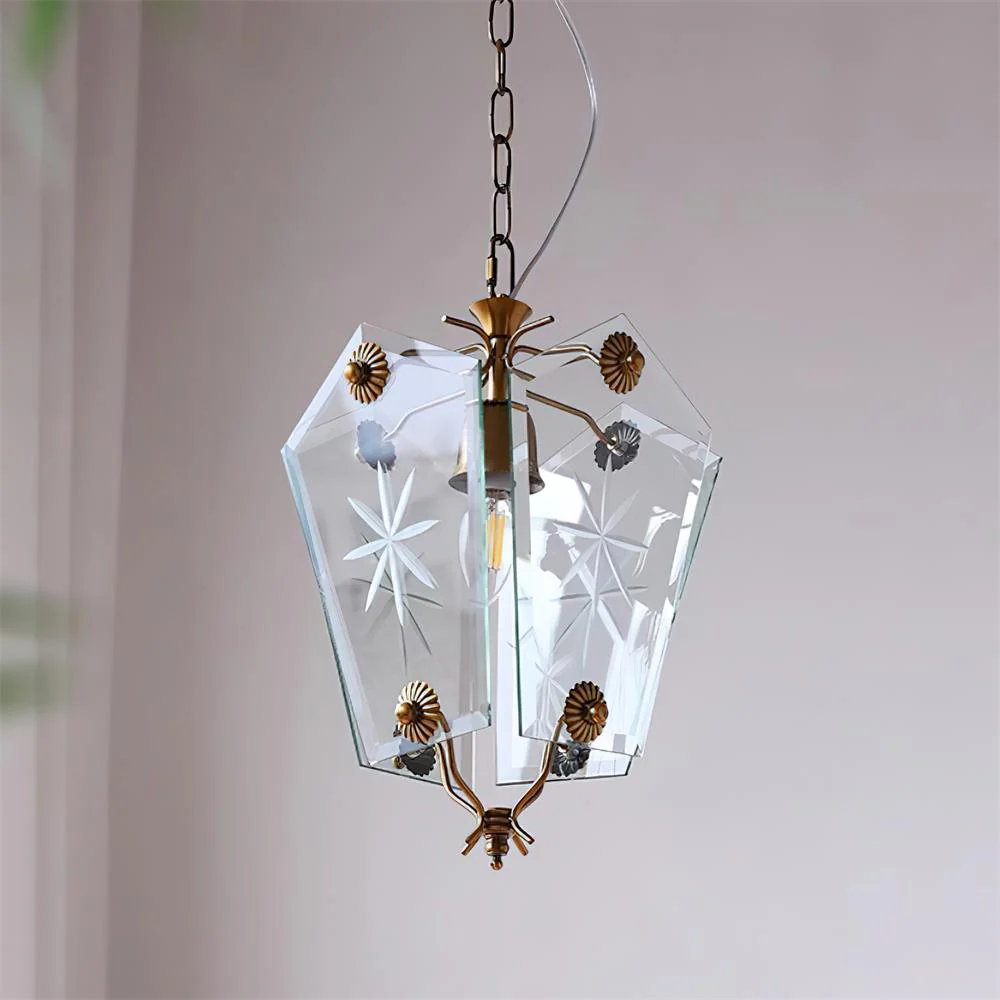 Vintage Matcha Glass Pendant Lamp - Image 2