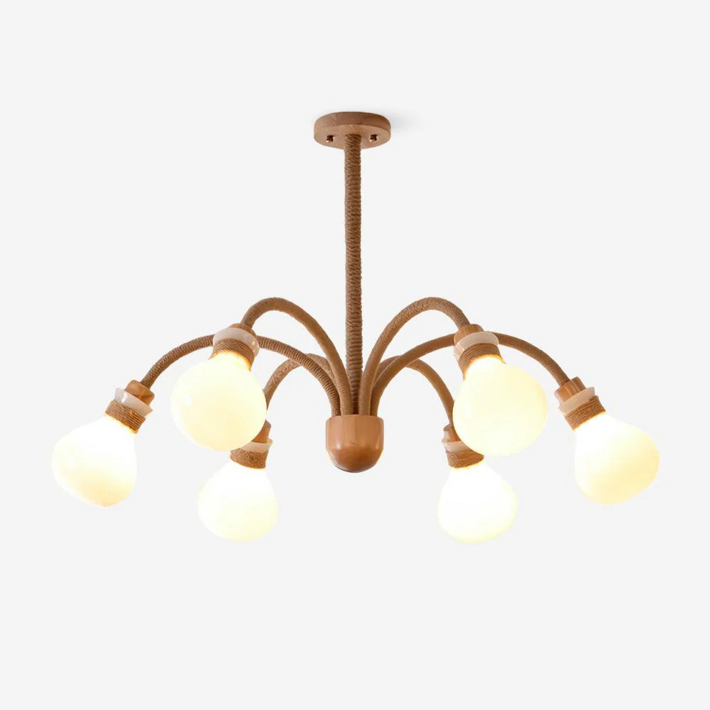 Wood Medusa Chandelier