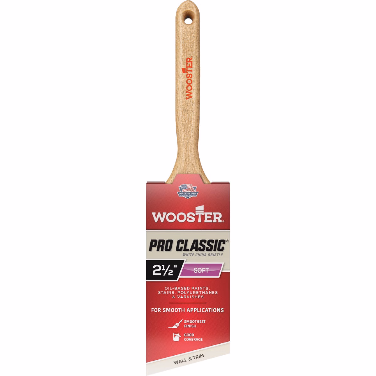 Wooster White China Bristle 3 In. Varnish Brush