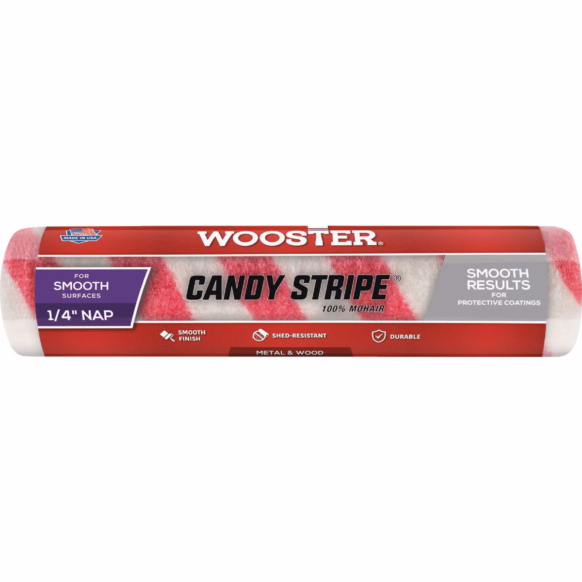 Wooster Candy Stripe 9 In. x 1/4 In. Roller Cover