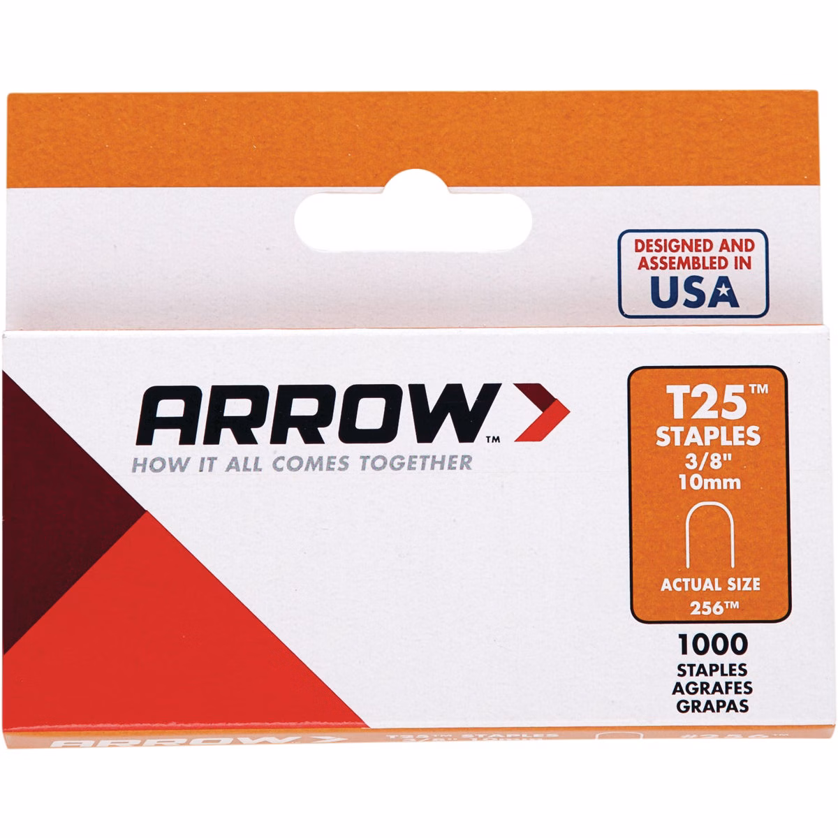 Arrow T25 Round Crown Cable Staple, 3/8 In. (1100-Pack)
