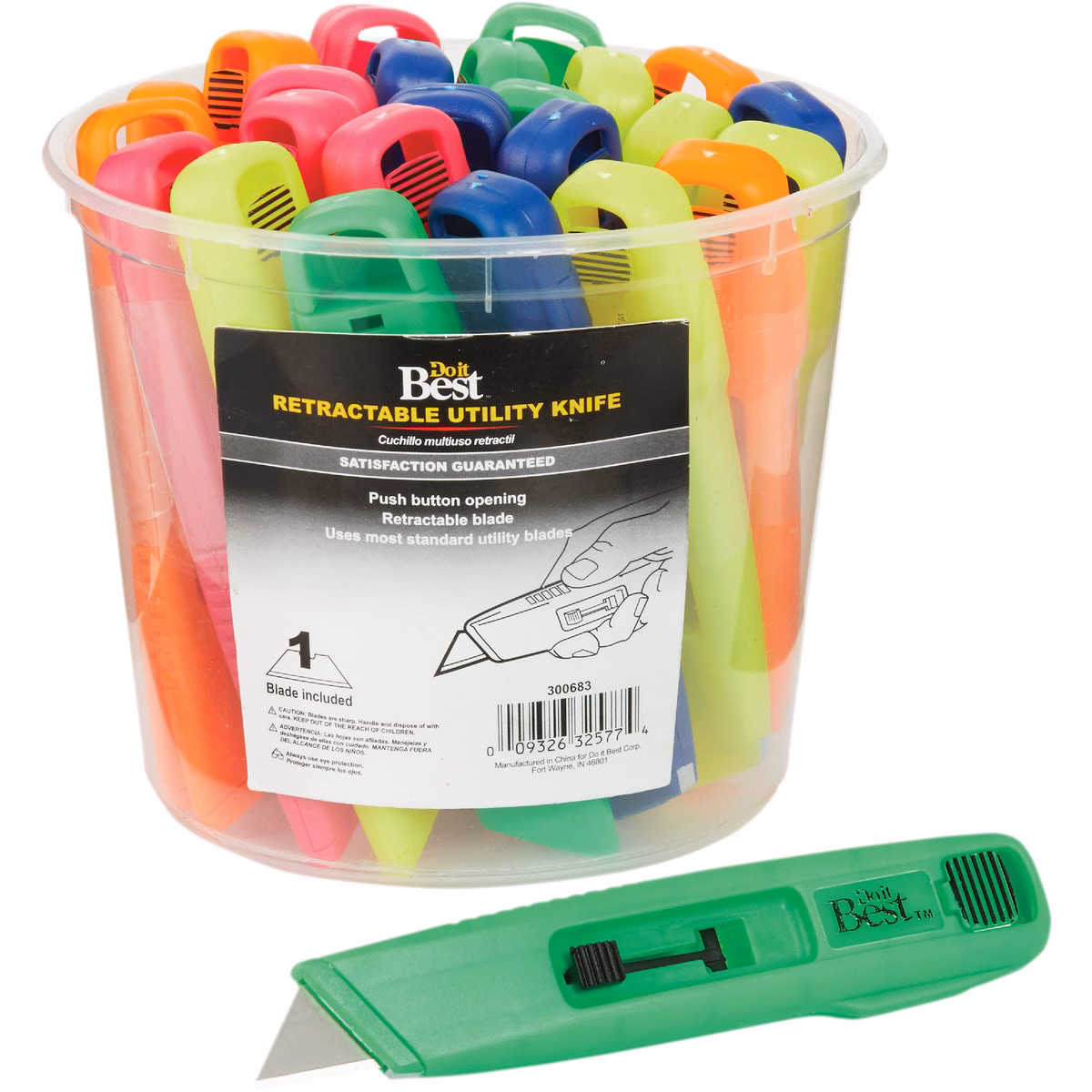 Do it Plastic Retractable Utility Knife