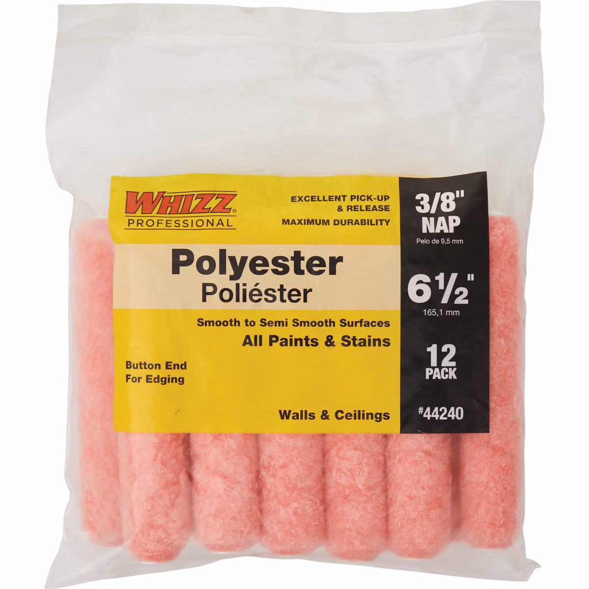 Whizz 6-1/2 In. x 3/8 In. Polyester Roller Cover (12-Pack)