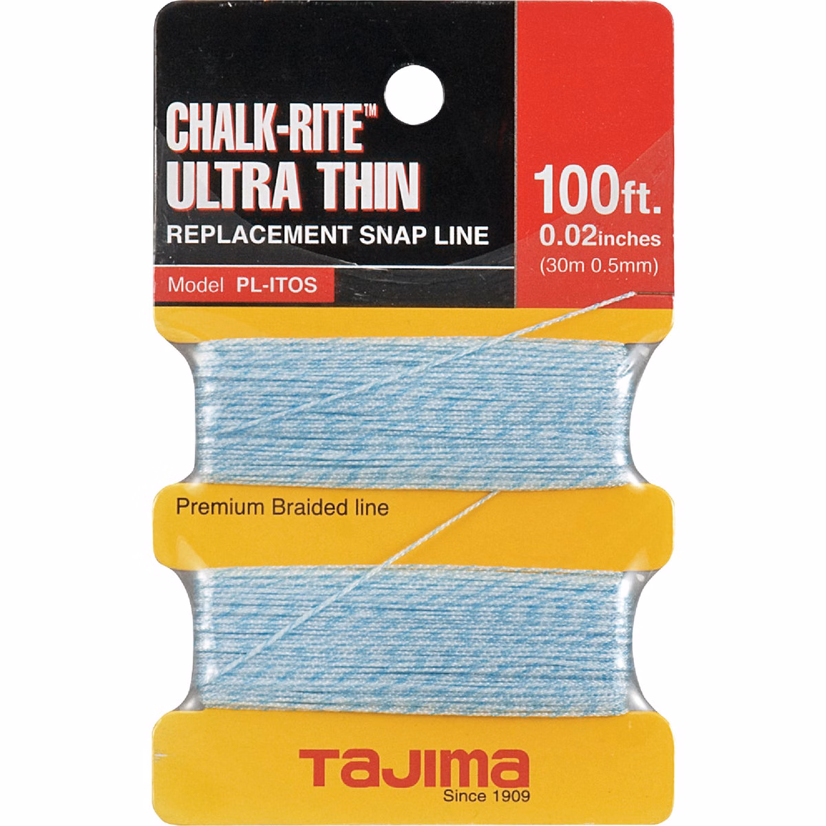 Tajima Chalk-Rite 100 Ft. Braided Nylon Ultra Thin Chalk Line